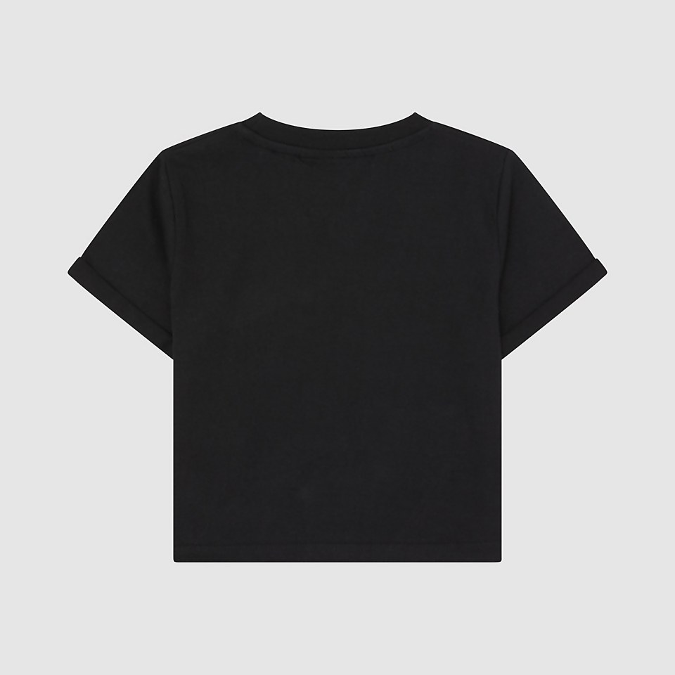 Girl's Nicky Cropped T-Shirt Black