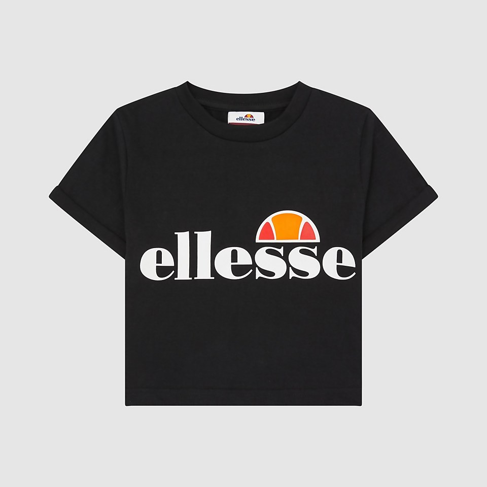 Girl's Nicky Cropped T-Shirt Black