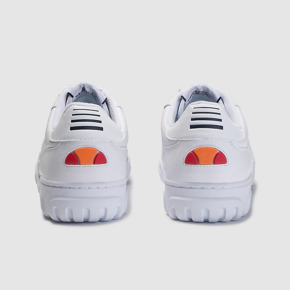 Men's Tanker Lo Leather Am White/White/Dark Blue