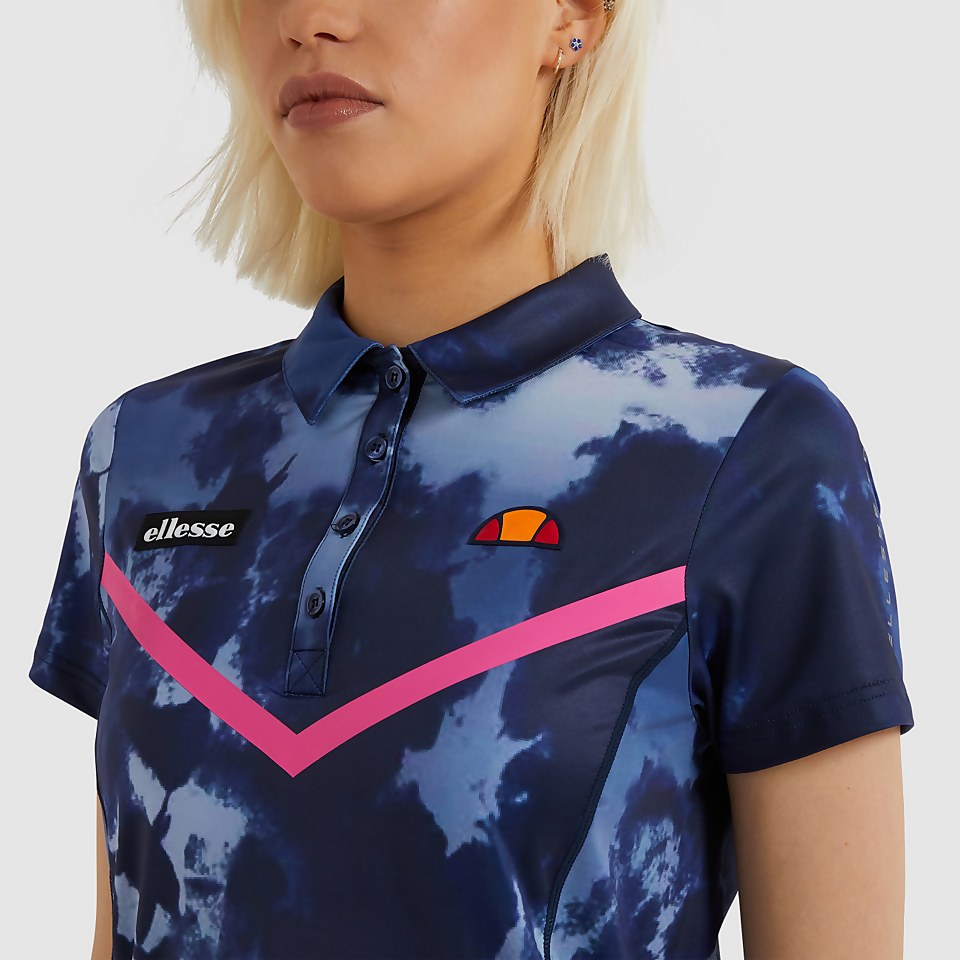 Ralles Polo Shirt Navy Tie Dye