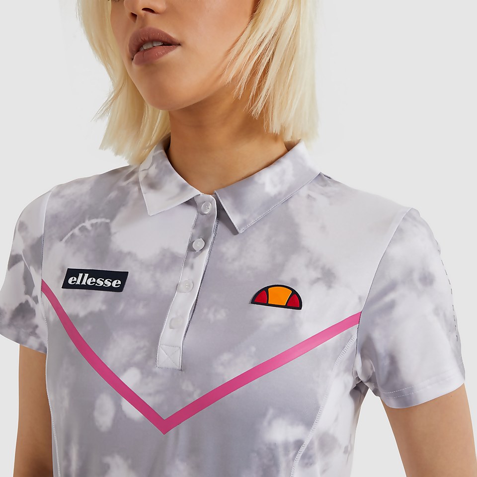 Ralles Poloshirt Weiß Batik