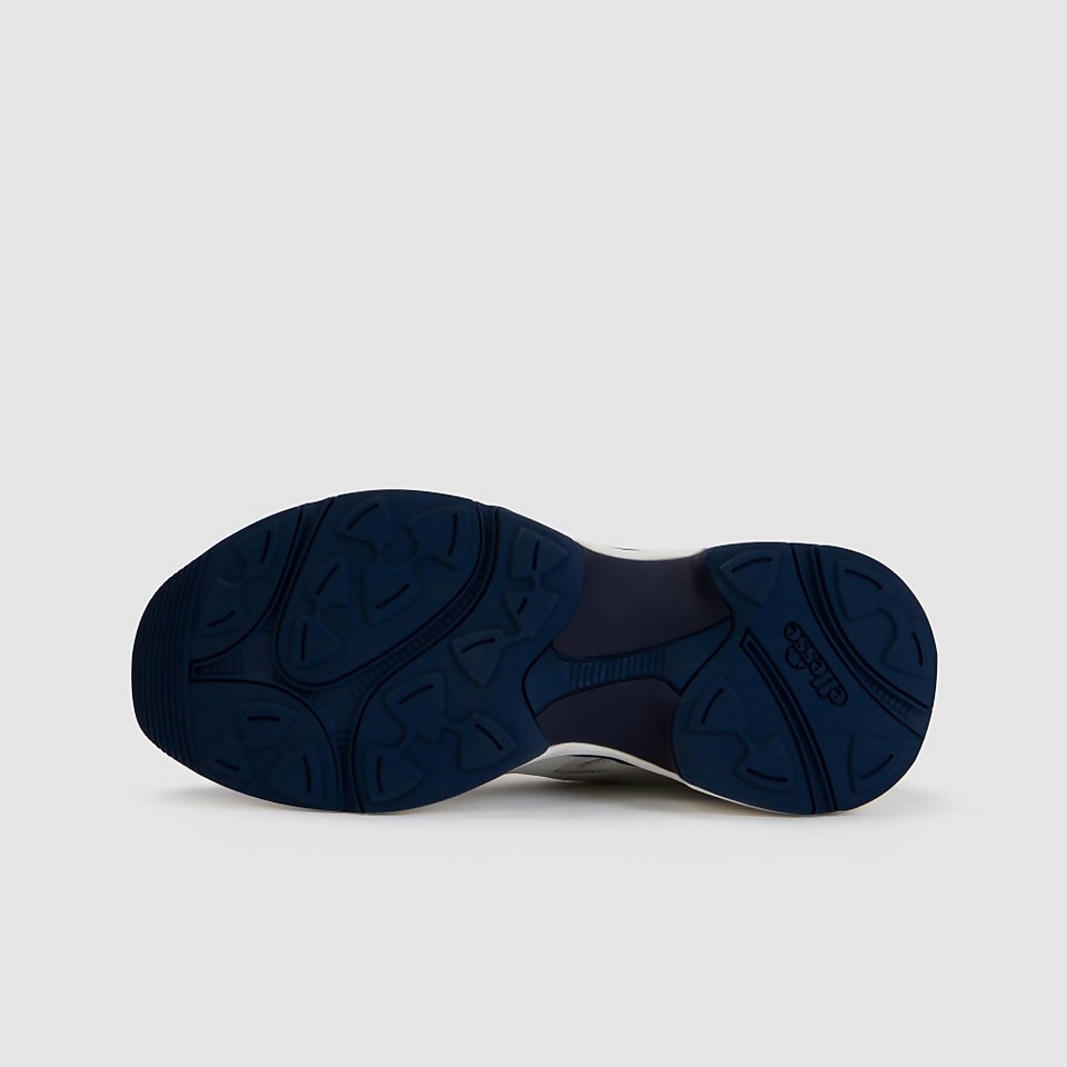 Women's Indus Leather Trainer Off-White/Dark Blue