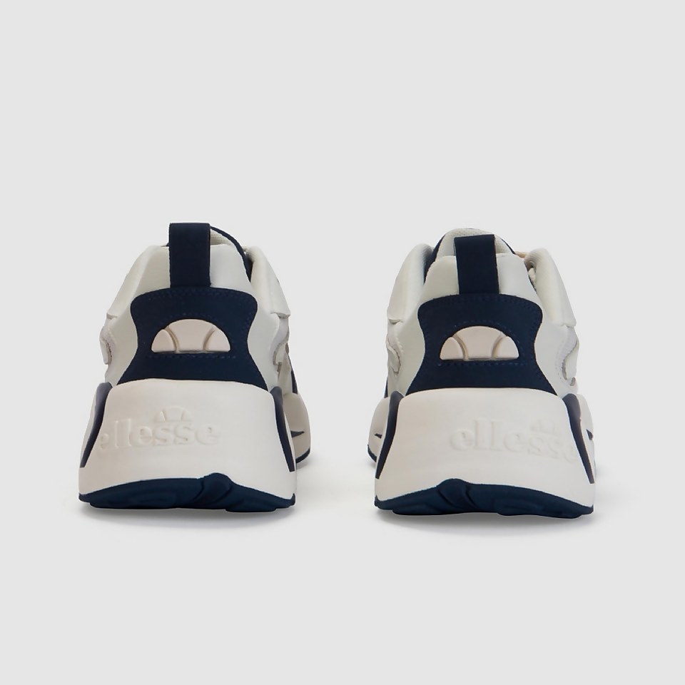 Women's Indus Leather Trainer Off-White/Dark Blue