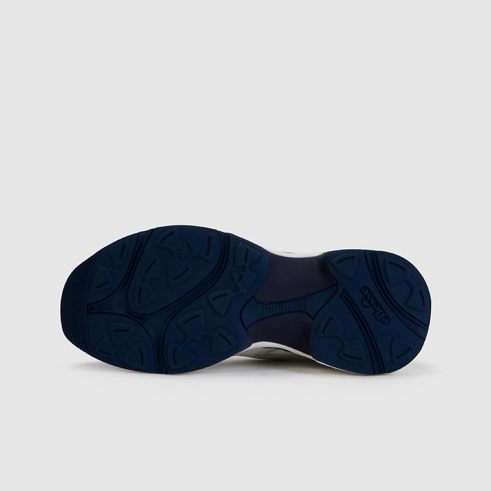 Women's Indus Leather Trainer Off-White/Dark Blue