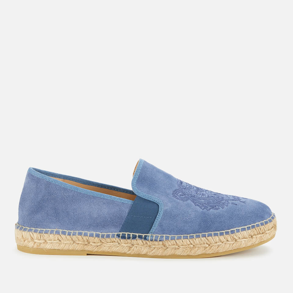 KENZO Men s Tiger Suede Elastic Espadrilles Blue Allsole