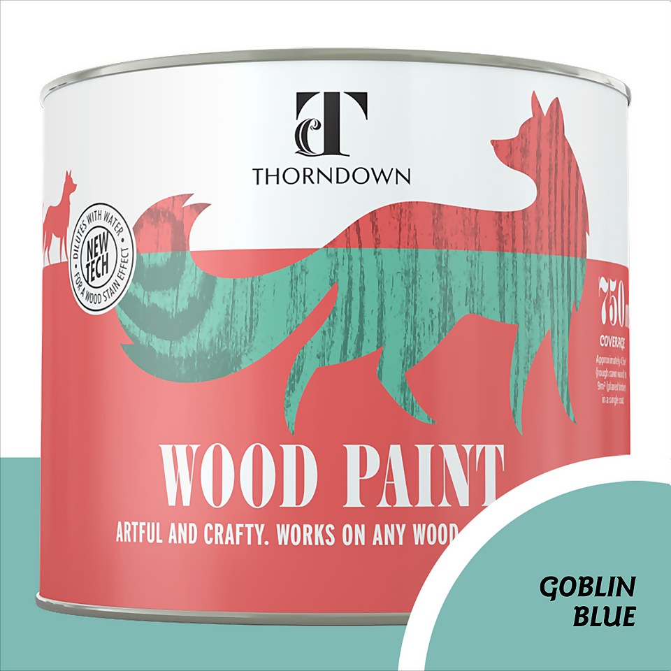 Thorndown Wood Paint Goblin Blue - 750ml