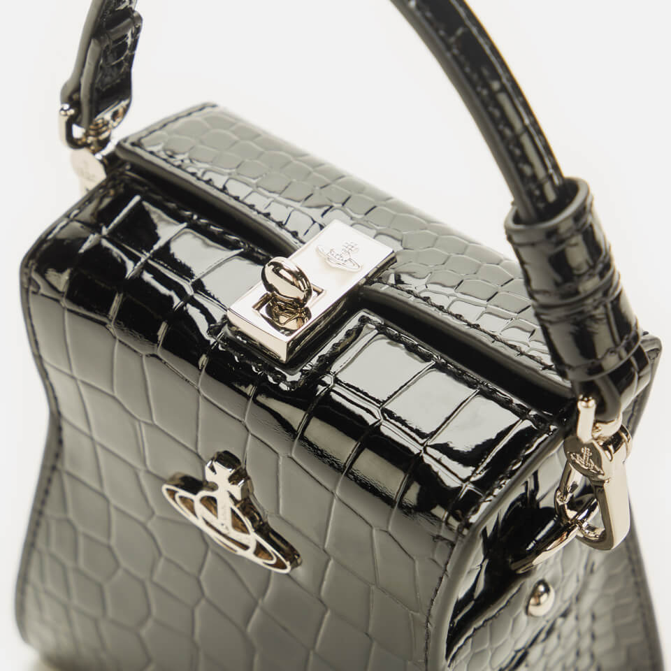 ☆Vivienne Westwood Black Shiny Patent Kelly Large Handbag☆ Vivienne Westwood Large Black Patent Kelly Handbag – Coe