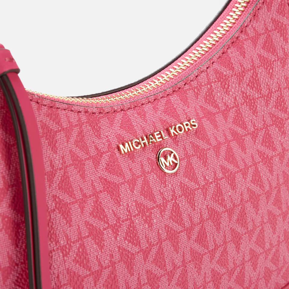 Michael Kors Sm Chain Pouchette Shoulder Bag In Rosa