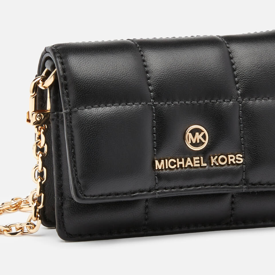 MICHAEL Michael Kors Women's Jet Set Charm XS Card Case On Chain - Black