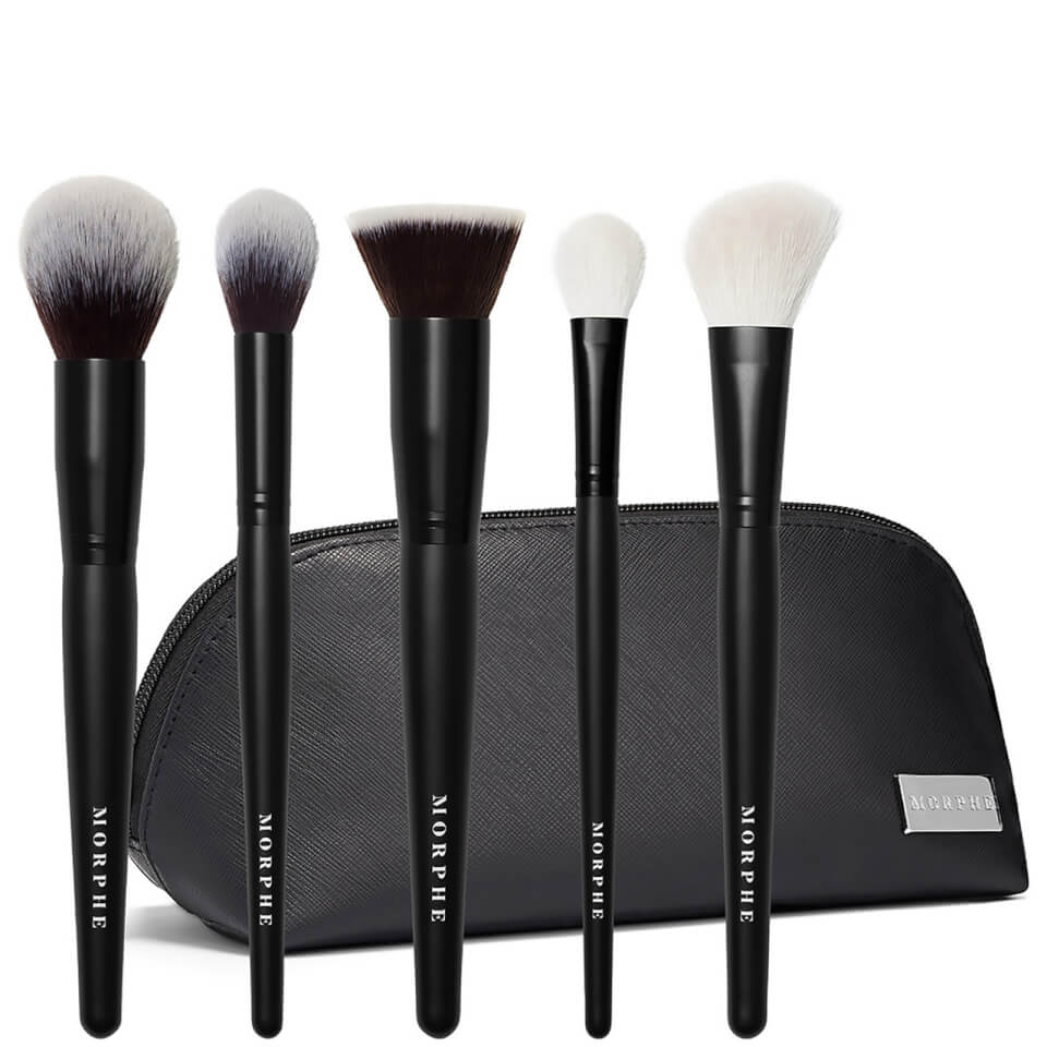 Morphe Face The Beat 5Piece Brush Collection + Bag