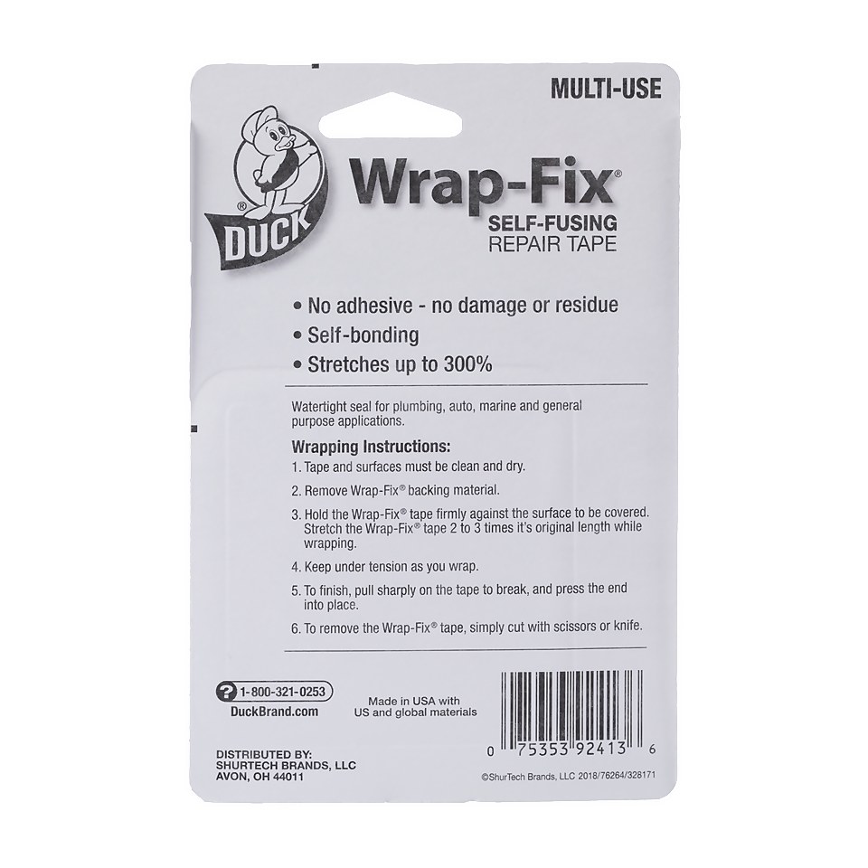 Duck Wrap-fix Self Fusing Repair Tape 25mm x 3m