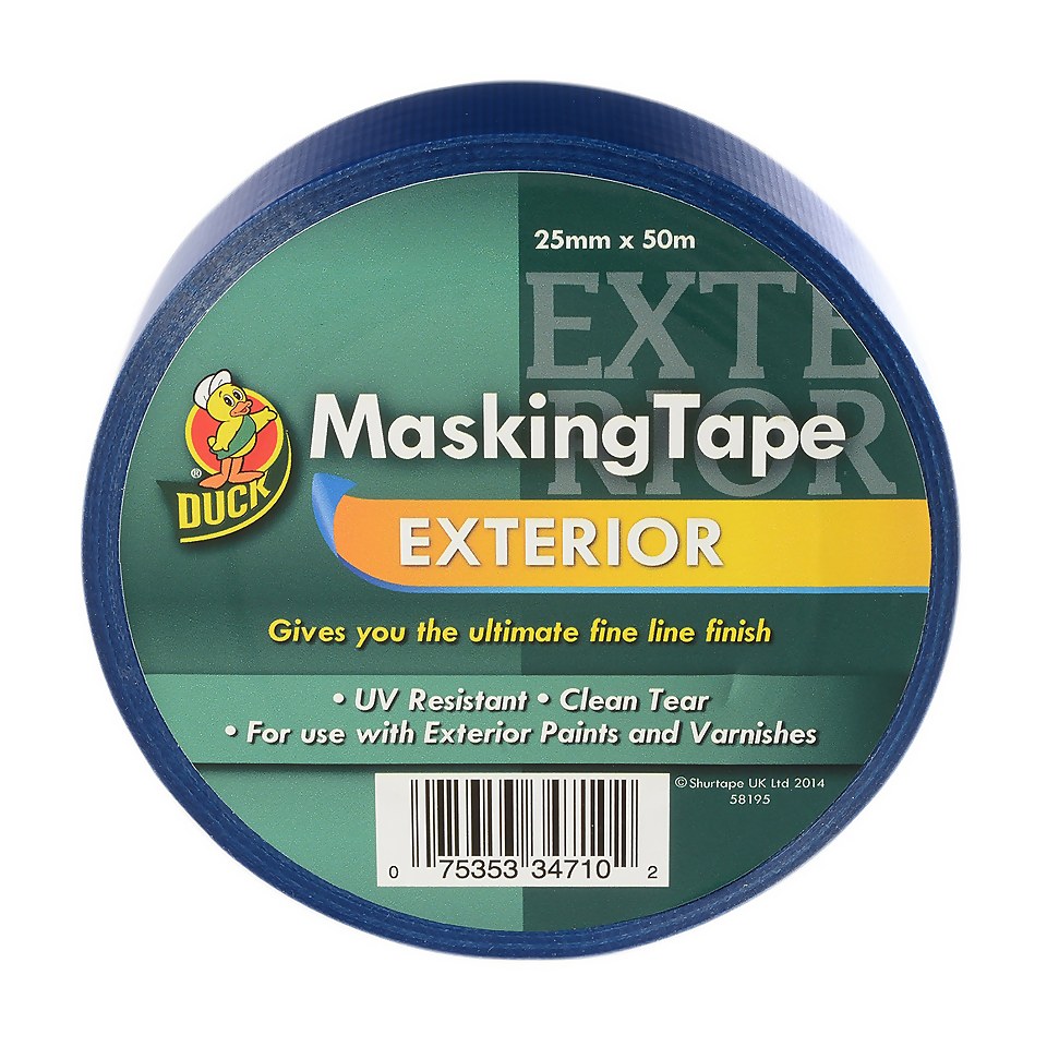 Duck Exterior Outdoor Masking Tape 25mm x 50m