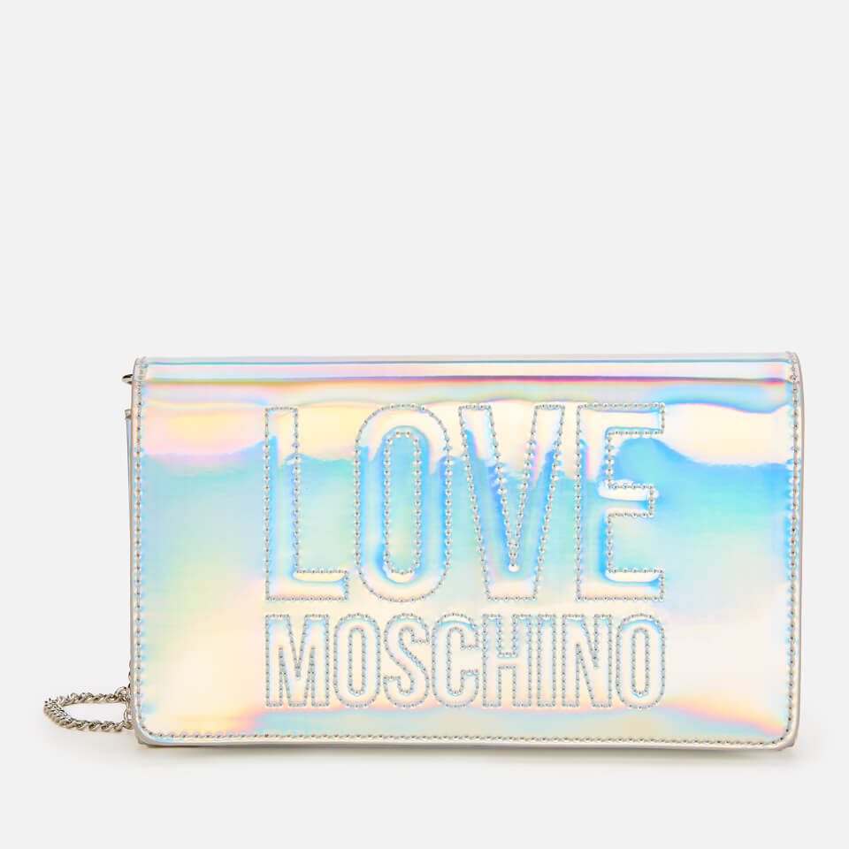 Love Moschino Women's Metallic Chain Bag - Silver