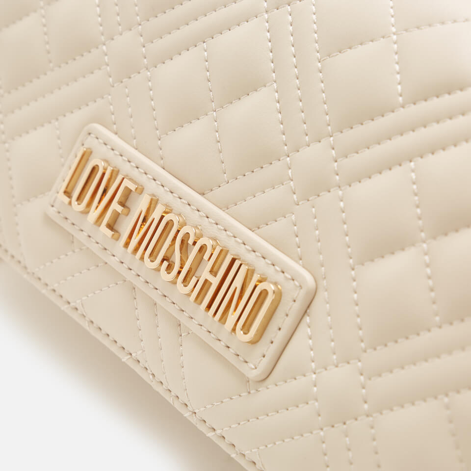 Love Moschino Women's Quilted Shoulder Bag - Cream