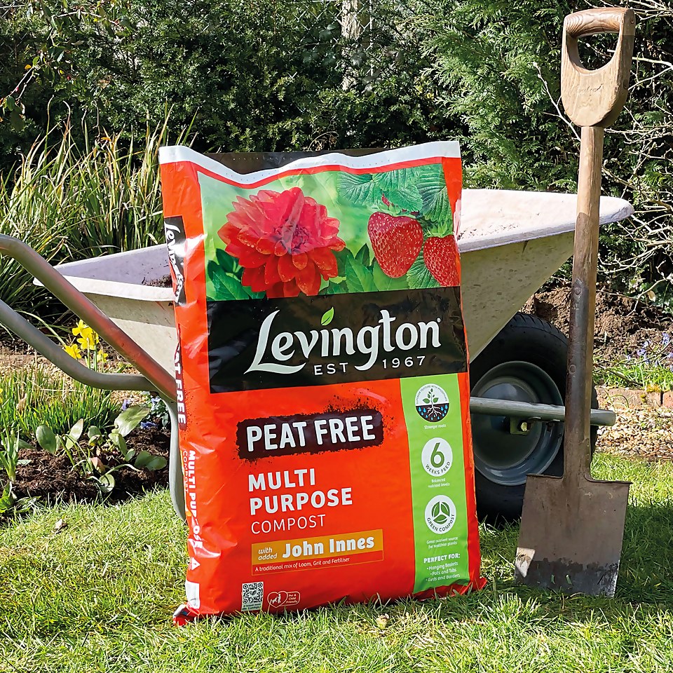 Levington® Peat Free MultiPurpose Compost with added John Innes 50L