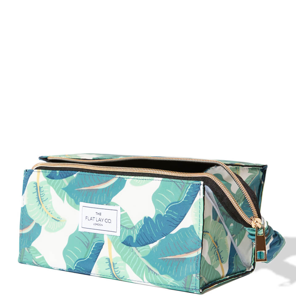The Flat Lay Co. Open Flat Box Bag - Tropical Leaves