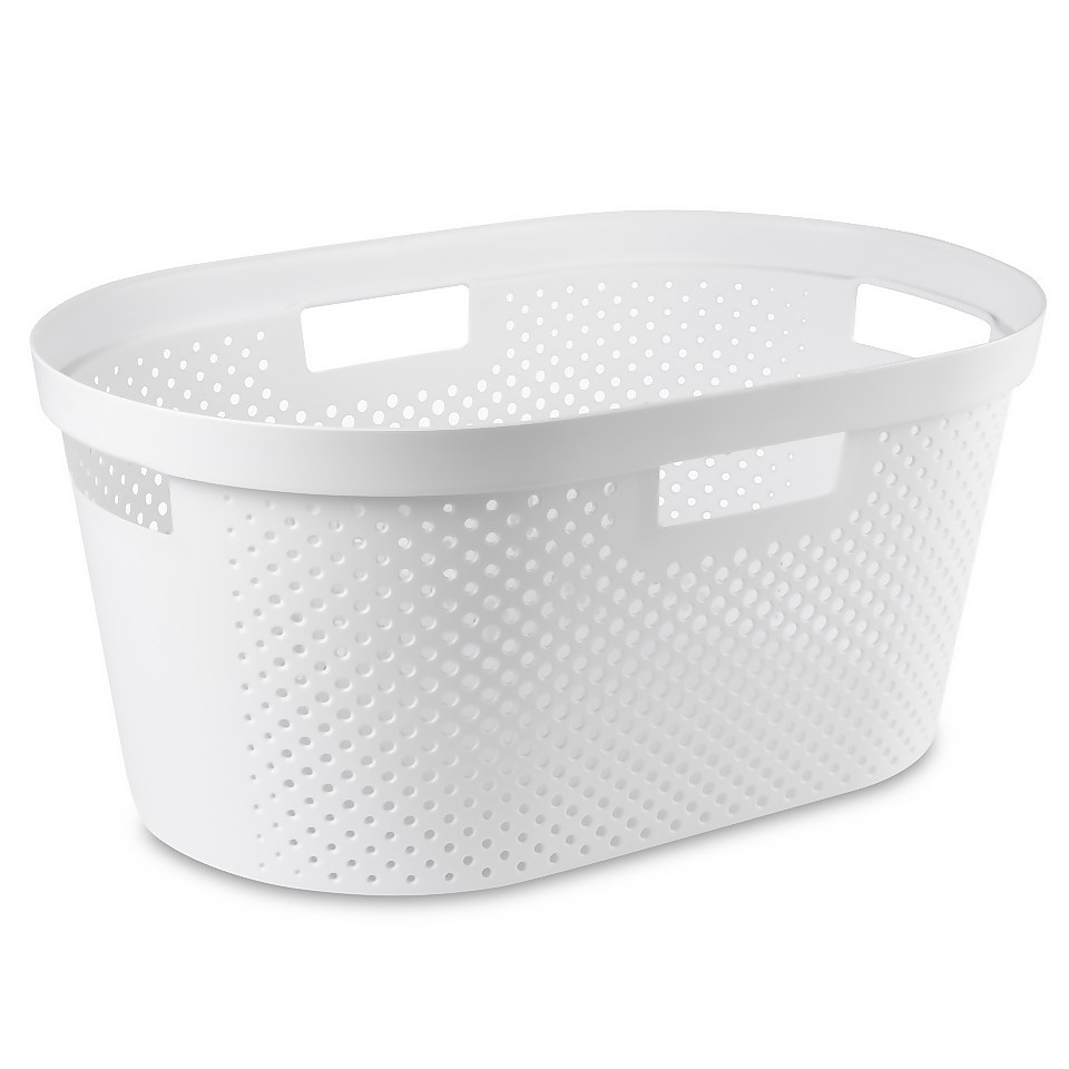 Infinity Laundry Basket - White