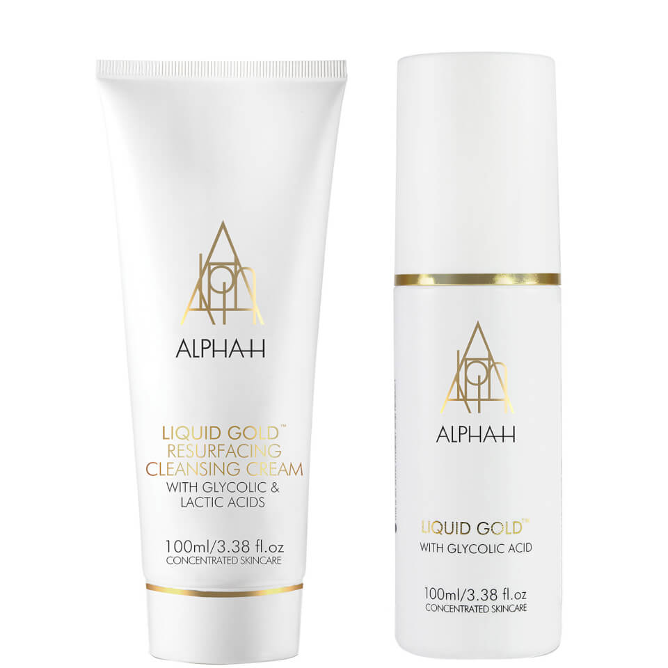 Alpha-H Liquid Gold 100ml and Liquid Gold Resurfacing Cleansing Cream 100ml