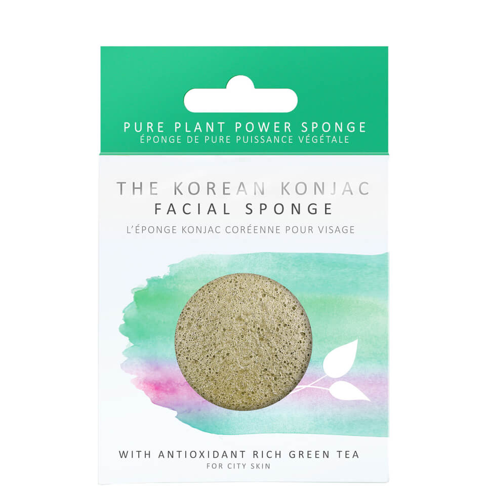 The Konjac Sponge Company Pure Konjac Puff Sponge with Green Tea