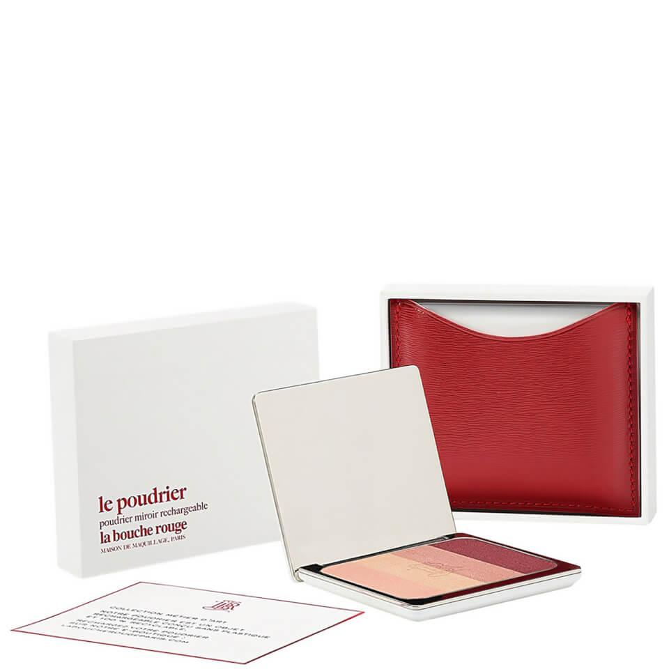 La Bouche Rouge Paris Red Fine Leather Salton Eye Shadow Set