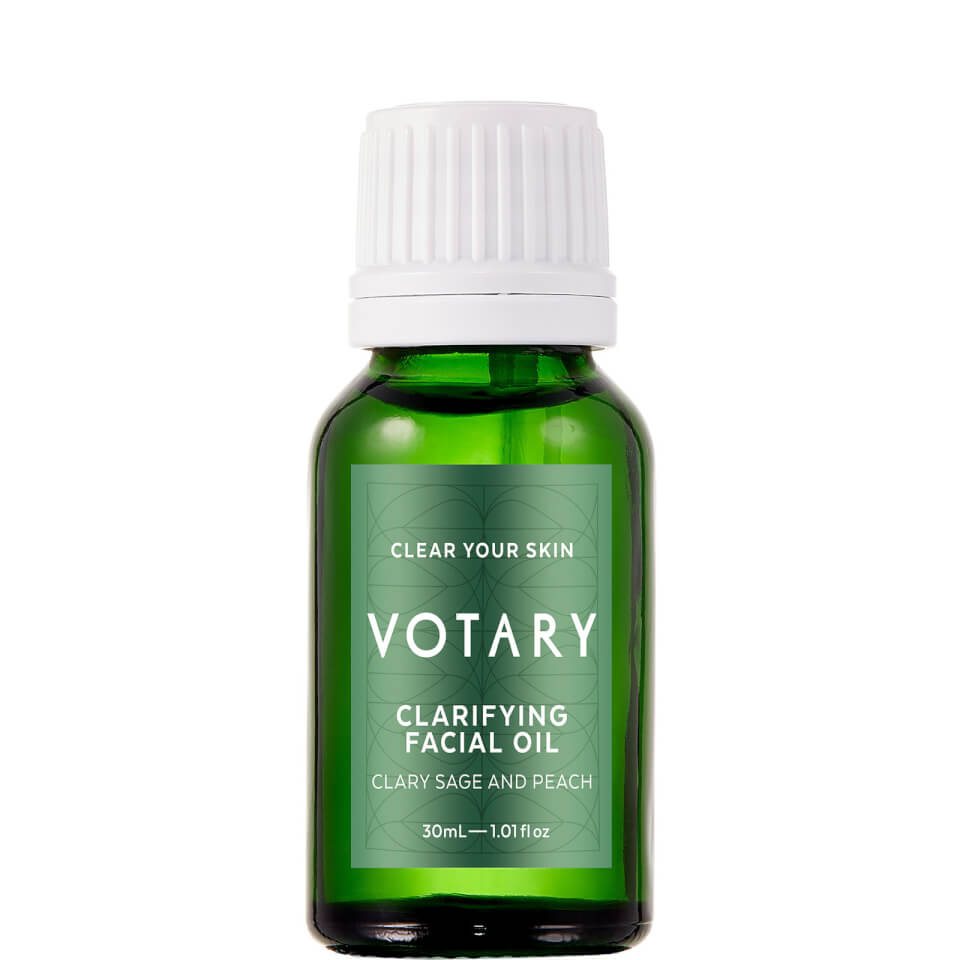 VOTARY Clarifying Facial Oil - Clary Sage and Peach