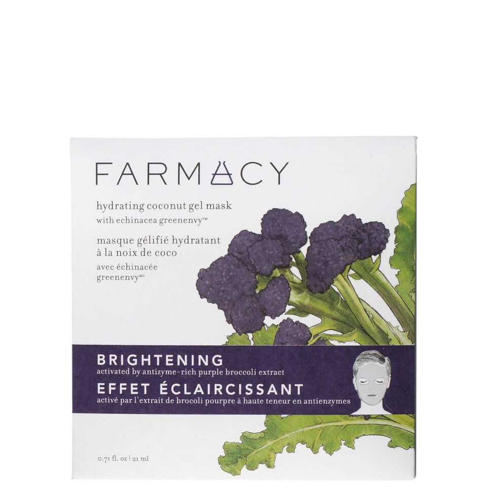 FARMACY Hydrating Coconut Gel Mask - Brightening (Purple Broccoli) 1 x 21ml