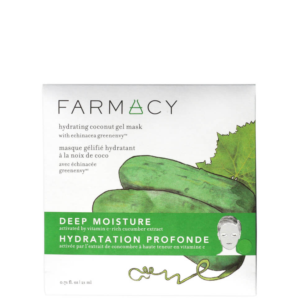 FARMACY Hydrating Coconut Gel Mask - Deep Moisture (Cucumber) 1 x 21ml