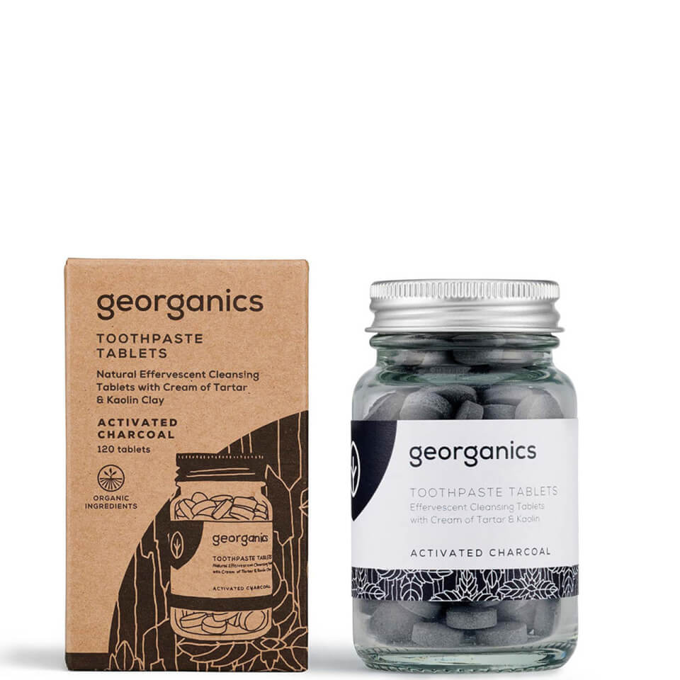 Georganics Toothpaste Tablets Activated Charcoal