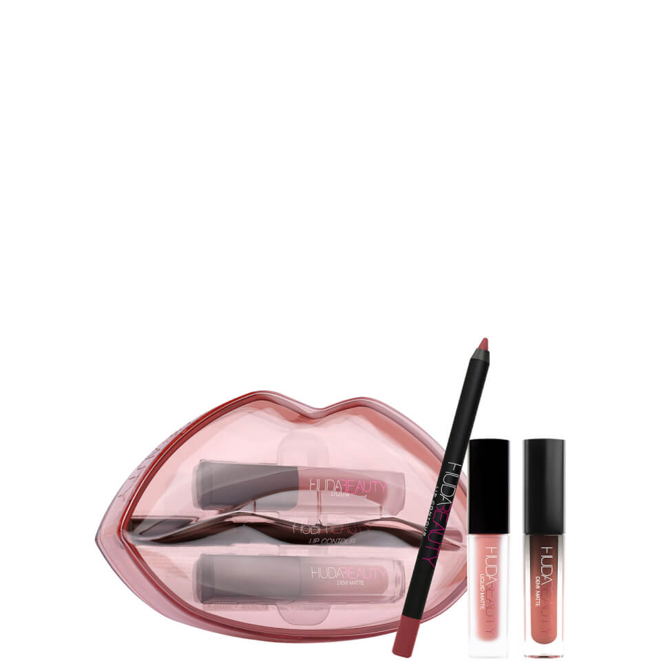 Huda Beauty Matte & Cream Lip Set Bombshell/Mogul