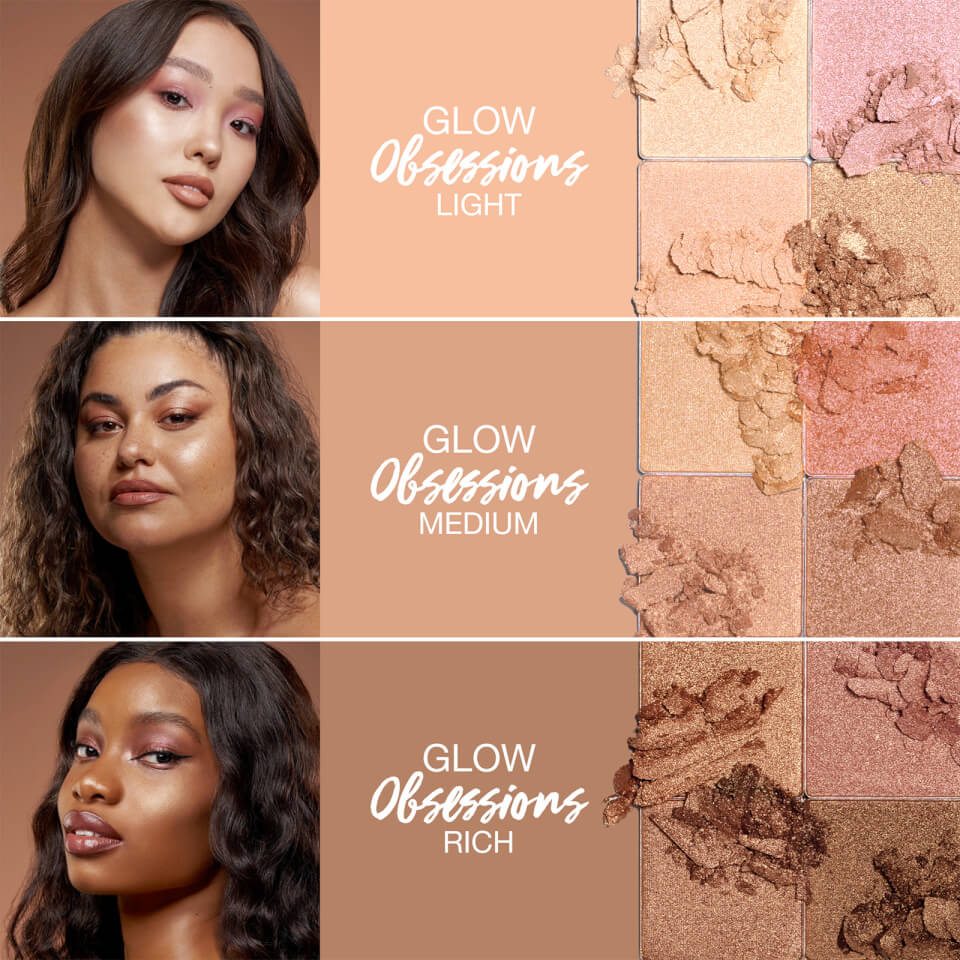 Huda Beauty Glow Obsessions Highlighter Palette Light