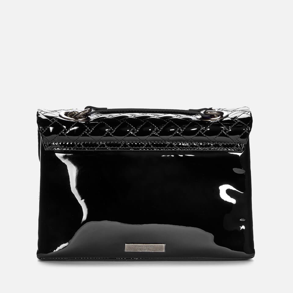 Kurt Geiger London Women's Leather Kensington Bag - Black Patent