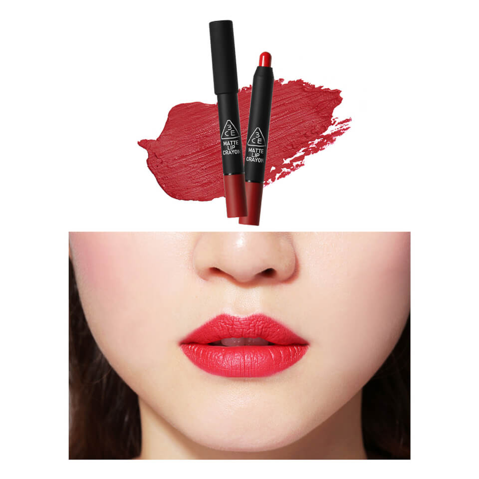 3CE Matte Lip Crayon Airy Red
