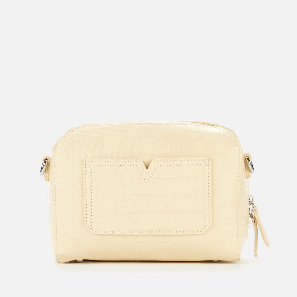 Valentino Women's Pattie Croc Print Cross Body Bag - Beige