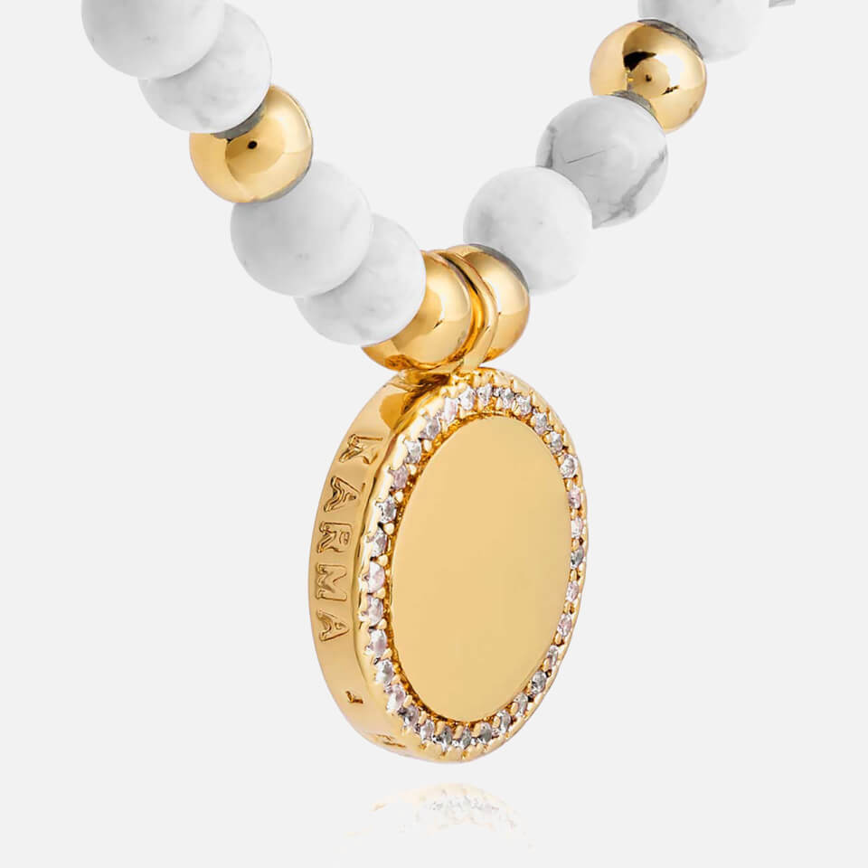 Joma Jewellery Women's Wellness Gems Howlite Bracelet - Gold/White