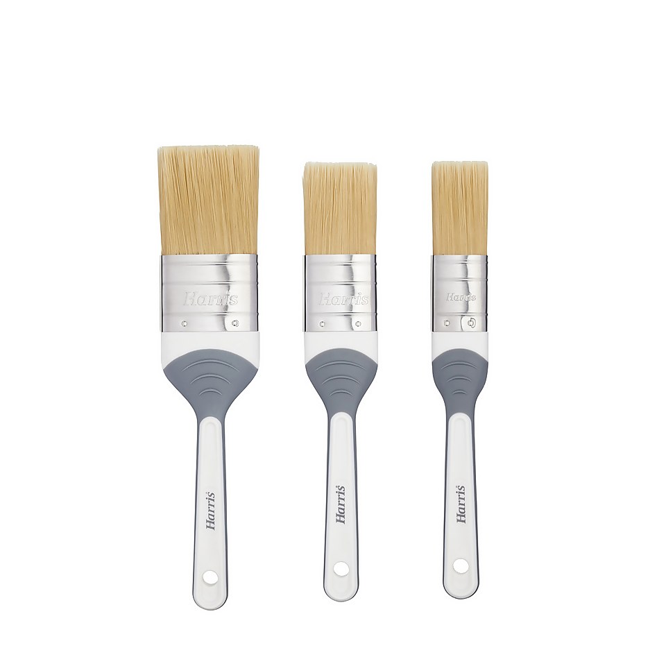 Harris Seriously Good Woodwork Stain & Varnish Paint Brush 3 Pack