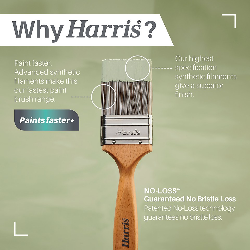 Harris Ultimate Walls & Ceilings Paint Brush 3 Pack