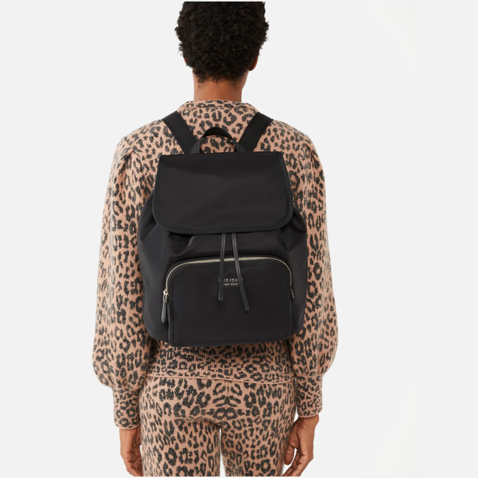 Kate Spade New York Women's Sam Flap Backpack - Black