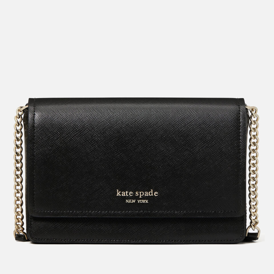 Kate Spade New York Spencer Flap Chain Wallet Black, Wallet On A Chain