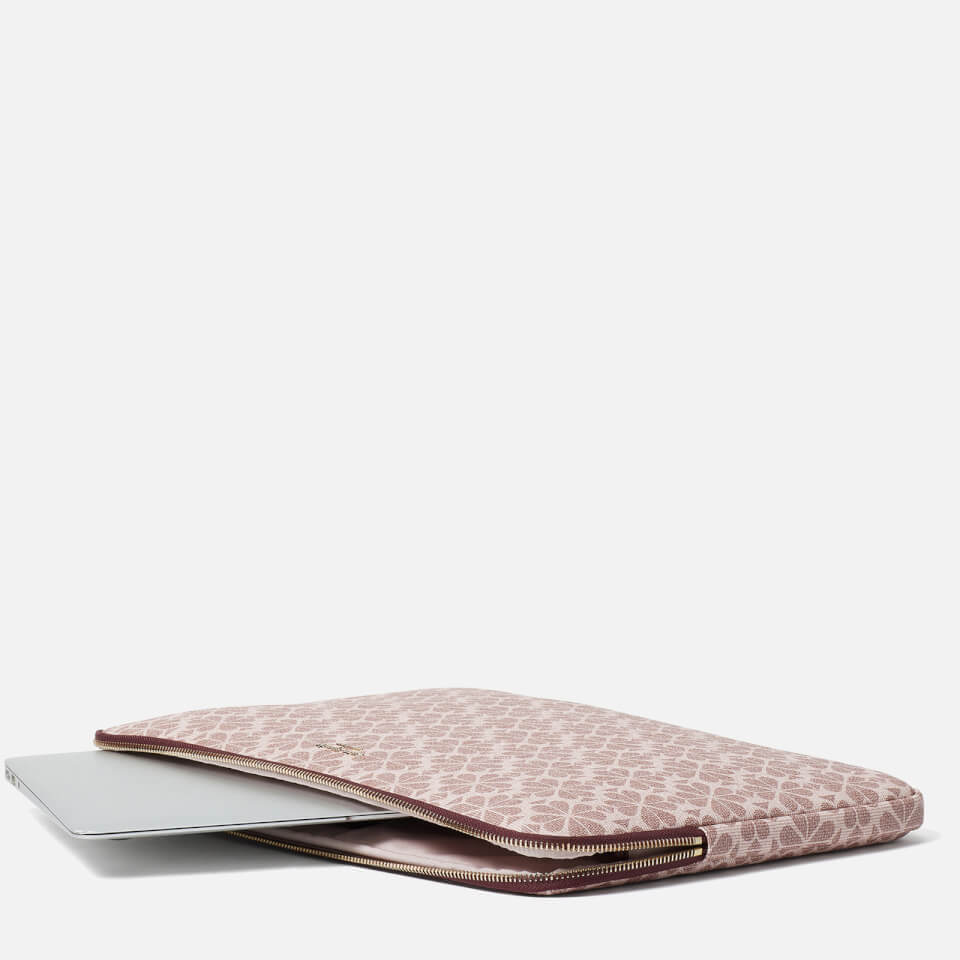 Kate Spade New York Women's Spade Flower Coated Laptop Sleeve - Pink/Multi