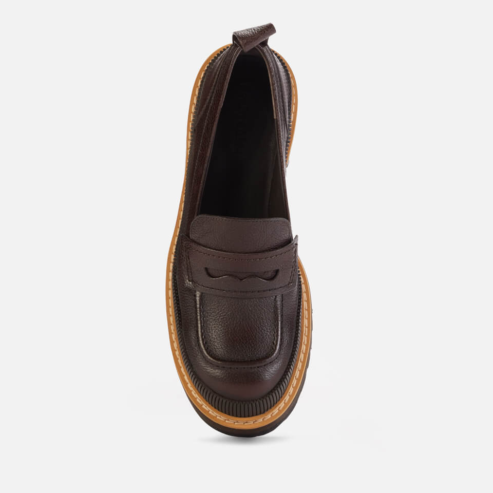 【See by Chloé】Mahalia Leather shoes 37 See By Chloé Women's Mahalia Leather Heeled Shoes - Dark