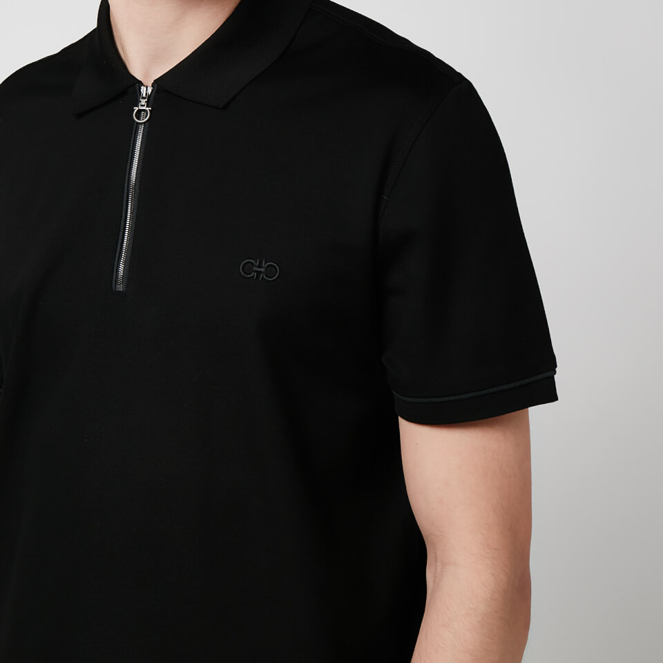 C414-84 Salvatore Ferragamo ポロシャツ メンズ M コットン ポロシャツ - メンズ | Ferragamo