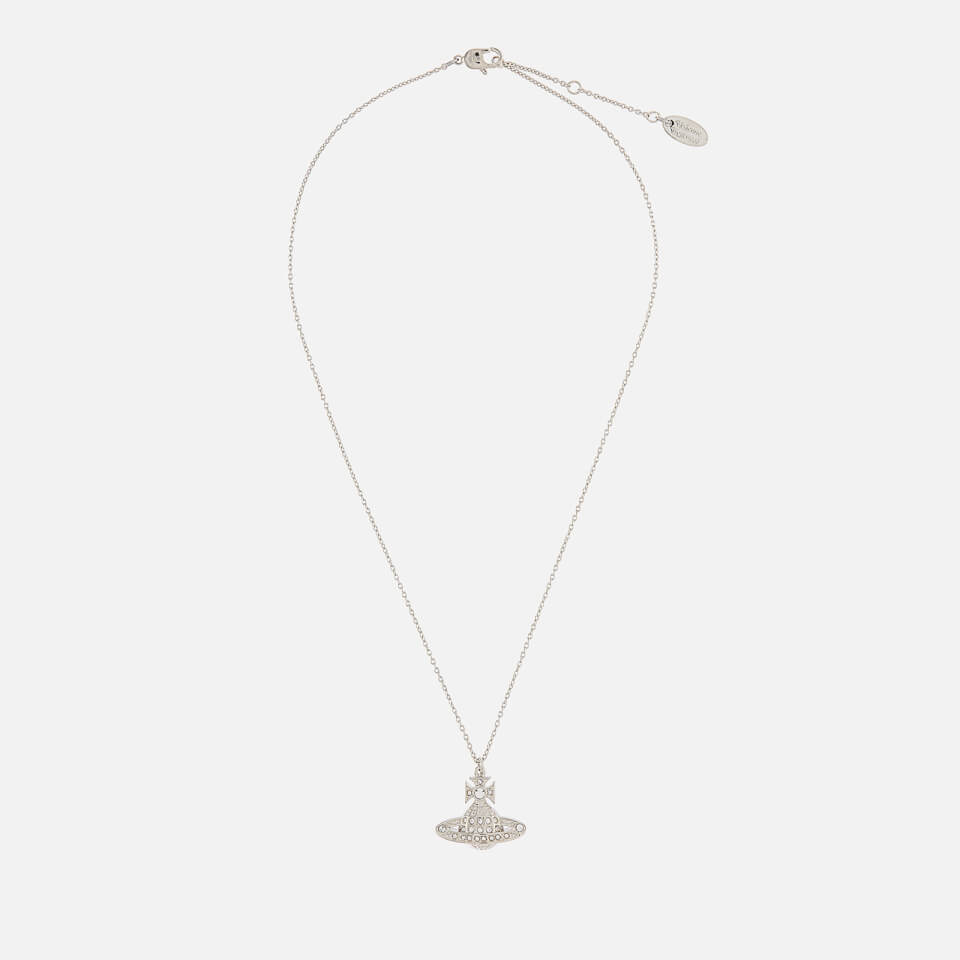 Vivienne Westwood Women's Minnie Bas Relief Pendant - Platinum/Crystal