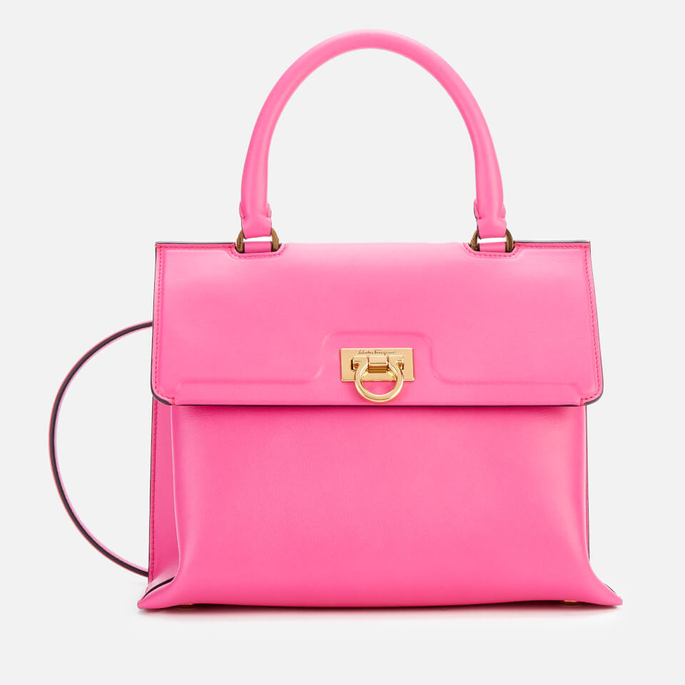 Salvatore Ferragamo Women s Trifolio Top Handle Bag Hot Pink Coggles