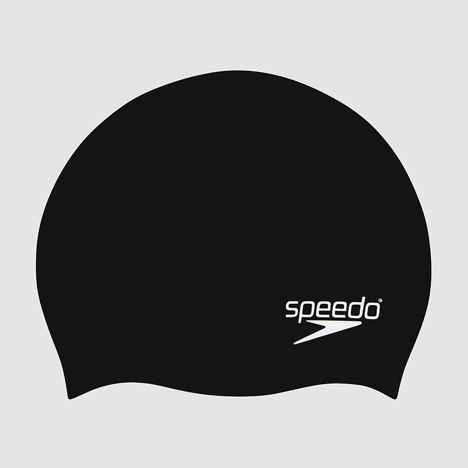 Junior Plain Moulded Silicone Cap Black