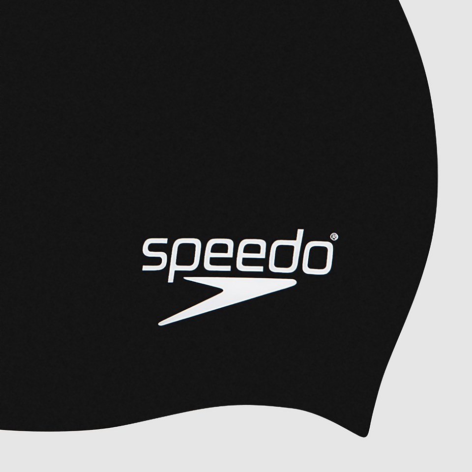 Junior Plain Moulded Silicone Cap Black