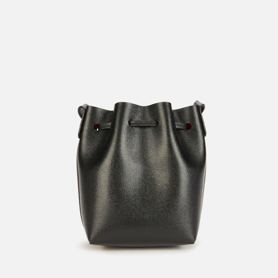 Mansur Gavriel Women's Mini Mini Saffiano Bucket Bag - Black/Flamma