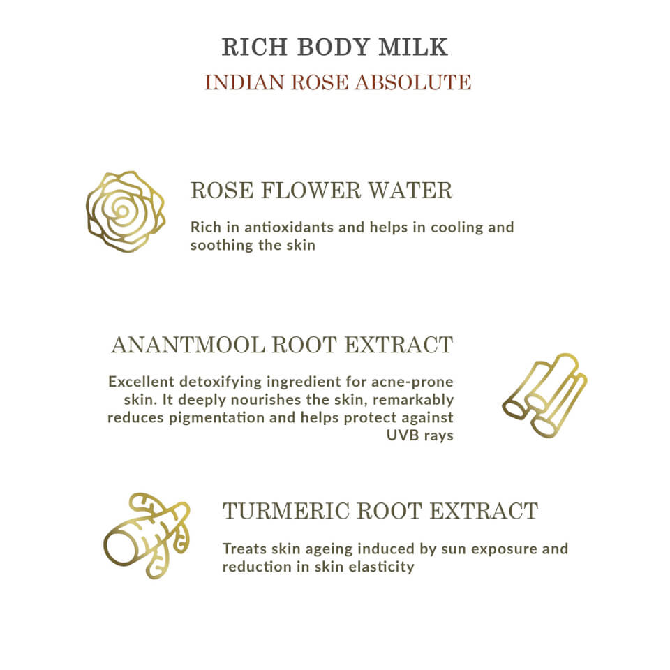Forest Essentials Moisture Rich Body Milk Indian Rose Absolute - 200ml