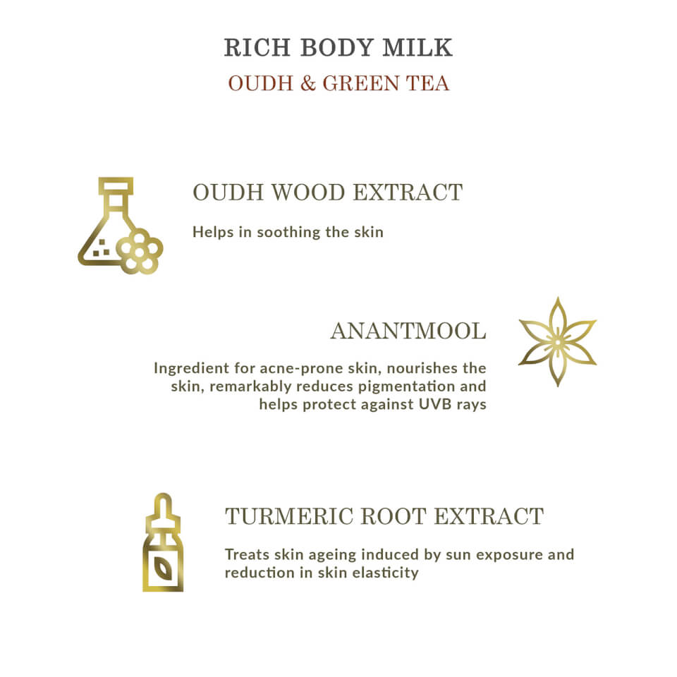 Forest Essentials Moisture Rich Body Milk Oudh and Green Tea - 200ml