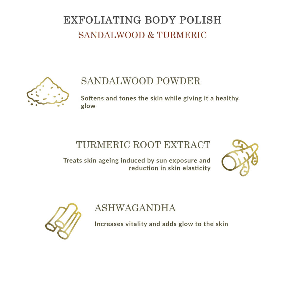 Forest Essentials Exfoliating Body Polish - Sandalwood and Turmeric 200g