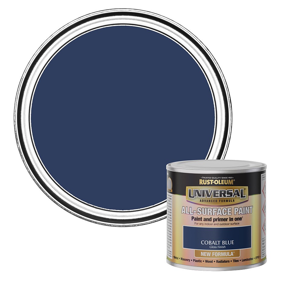 Rust-Oleum Universal All-Surface Gloss Paint Cobalt Blue - 250ml